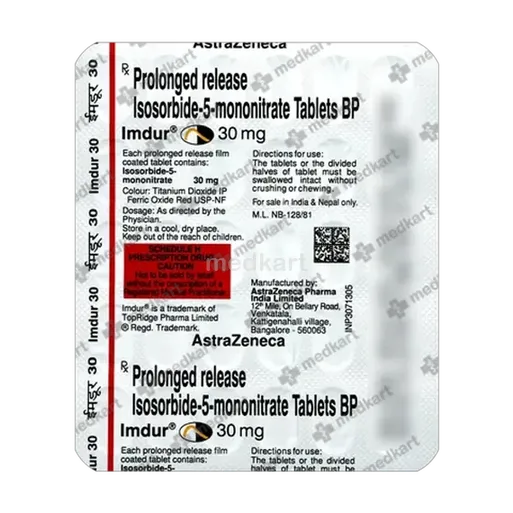 imdur 30mg tablet 30's